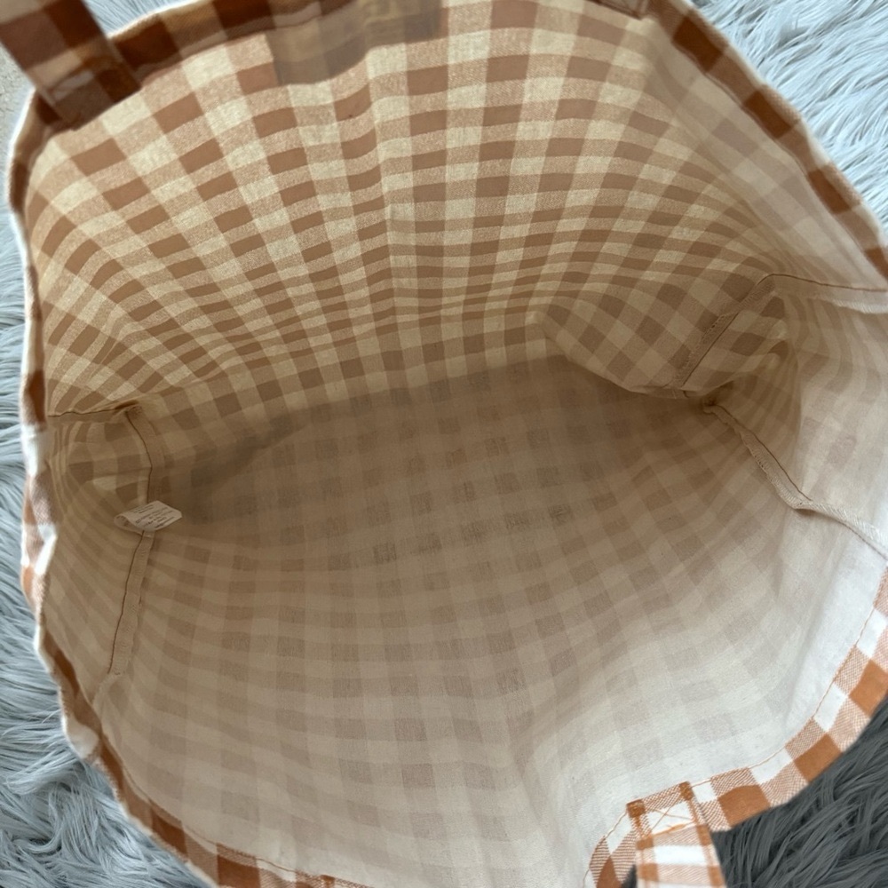 SEZANE Suzanne Gingham Tote - Picture 7 of 8